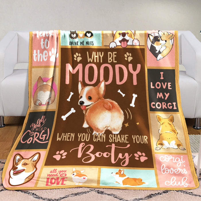 Corgi Fleece Blanket Dog AU0902 95O42 1