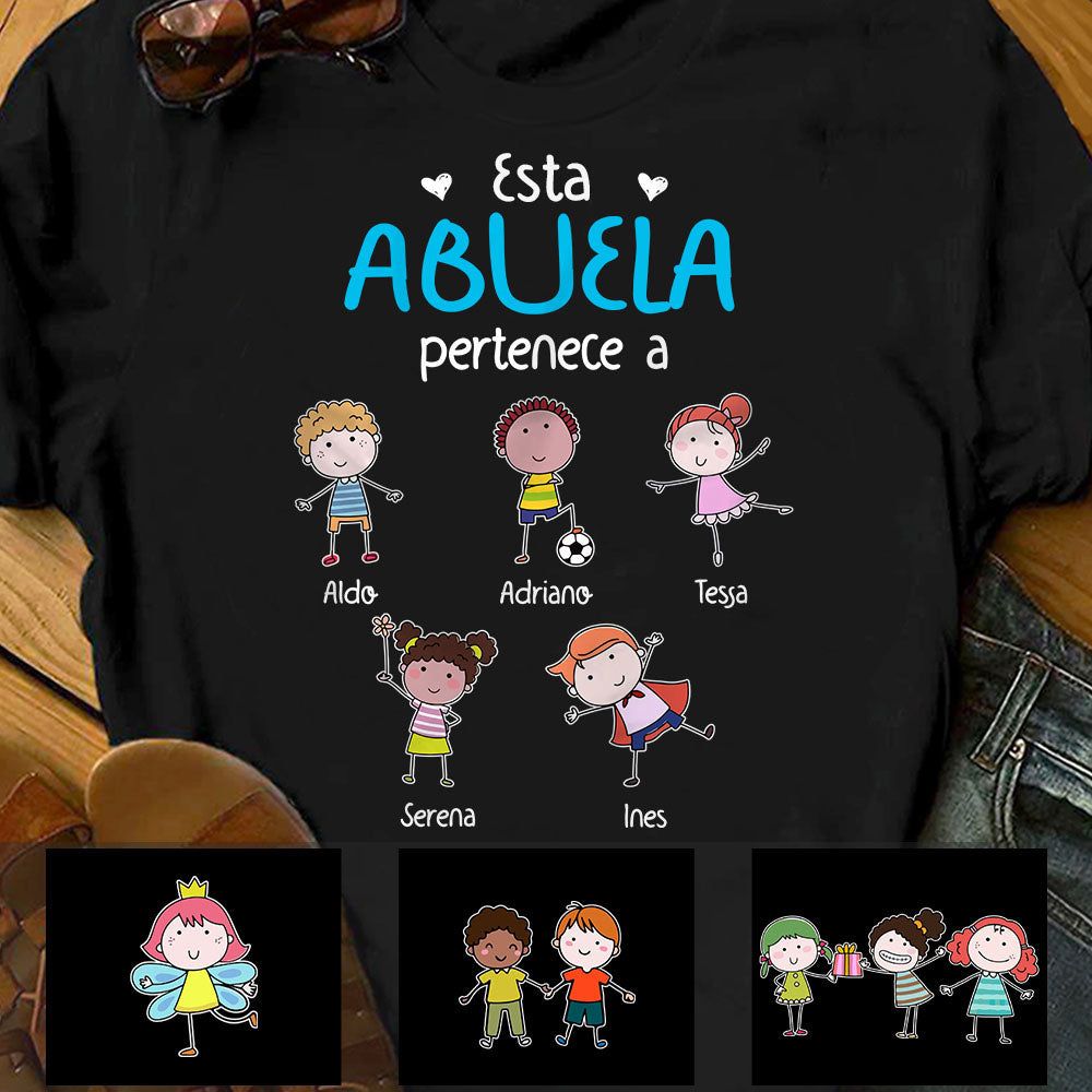 Personalized Abuelo Abuela Spanish Grandma Grandpa Belongs T Shirt AP85 73O58
