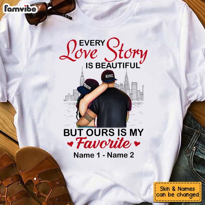 Personalized Couple Love Story T Shirt MR85 30O53 1