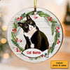 Personalized Christmas Dog Cat Circle Ornament NB31 81O34 1