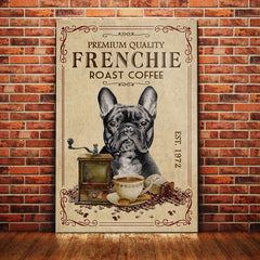 A cute little Frenchie is sitting on the pink background and making an adorable A cute little Frenchie is sitting on the pink background and making an adorable