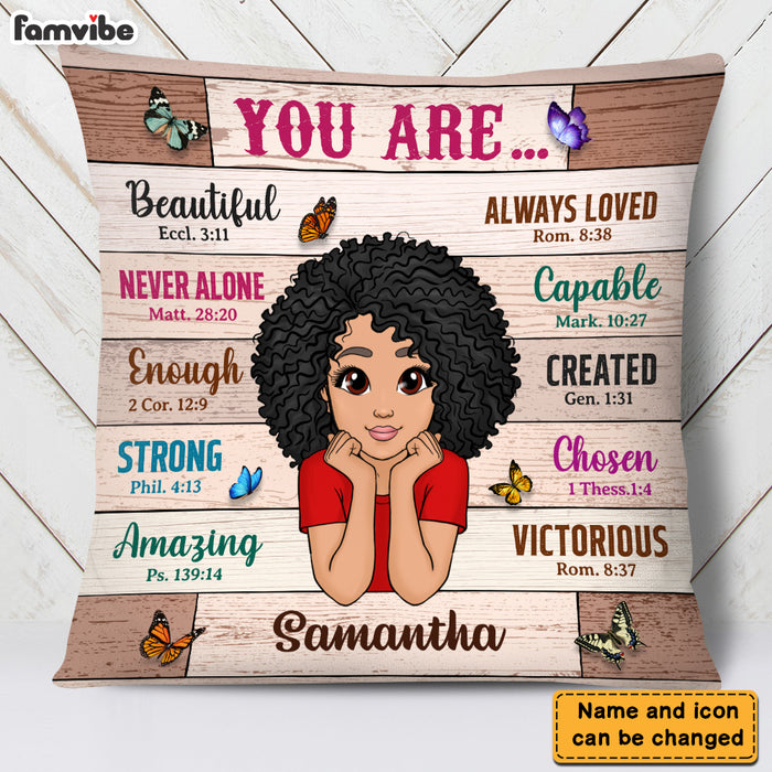 Personalized Gift For Daughter You Are Bible Verses Pillow 23270 1