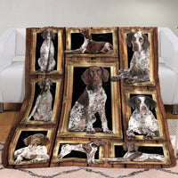 German Shorthaired Pointer Dog Fleece Blanket MR0601 81O31 thumb 1
