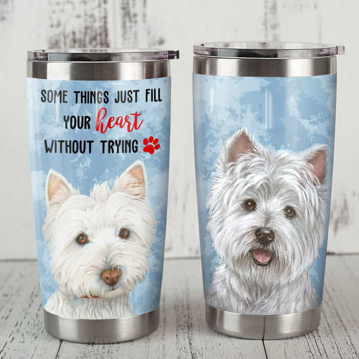 Westie Dog Steel Tumbler MR1103 71O51 1