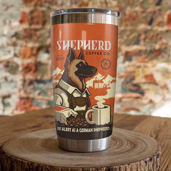 German Shepherd Coffee Company Steel Tumbler FB1101 85O53 1