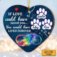 Personalized Dog Memorial Lived Forever  Ornament OB122 81O34 thumb 1