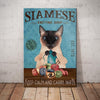 Siamese Cat Knitting Shop Canvas MR1602 90O57 1