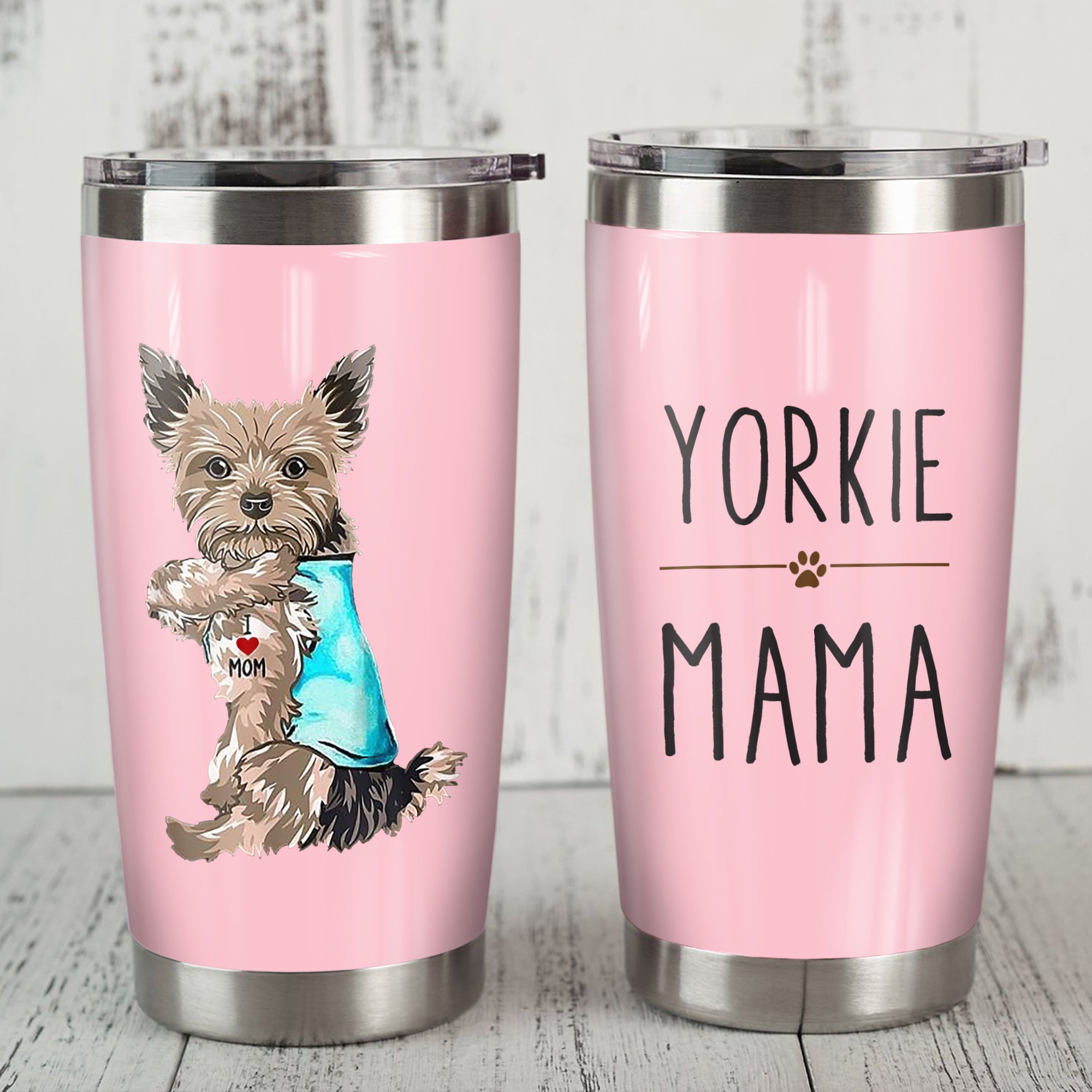Personalized Yorkshire Terrier Dog Steel Tumbler SAP1008 81O36
