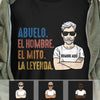 Personalized Grandpa Spanish Abuelo T Shirt MY153 87O34 1