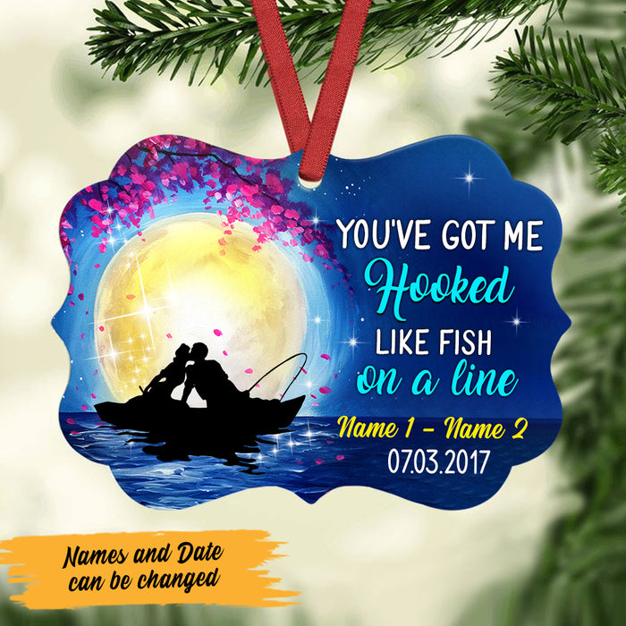 Personalized Fishing Couple Benelux Ornament NB291 87O47 1