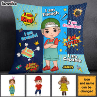 Personalized Gift For Grandson Affirmation Comic Pillow 30506 thumb 1
