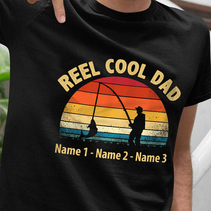 Personalized Reel Cool Dad Grandpa Fishing T Shirt MY145 81O57 1