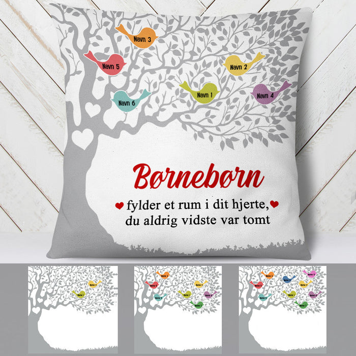 Personalized Danish Mor Mormor Family Tree Mom Grandma Pillow AP71 65O53 (Insert Included) 1