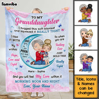 Personalized Gift For Granddaughter Hug This Blanket 29873 thumb 1