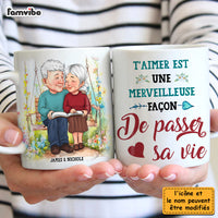 Personalized French Gift For Couple De Passer Sa Vie Mug 30975 thumb 1