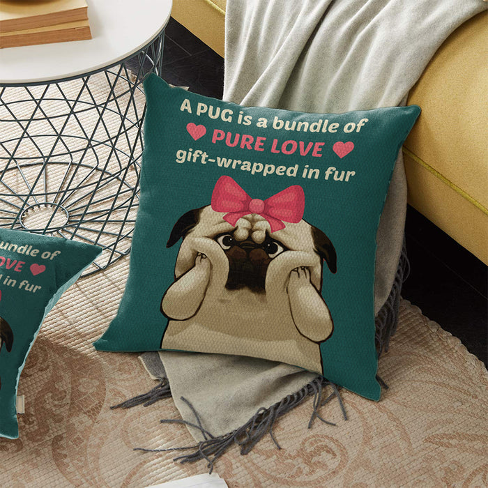 Pug Dog Pillow OCT0506 97O36 (Insert Included) 1