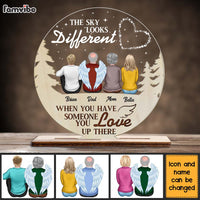 Personalized The Sky Looks Different Memorial Plaque 22734 thumb 1