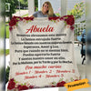 Personalized Spanish Abuela Gift For Grandma Blanket AP135 65O34 1