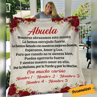 Personalized Spanish Abuela Gift For Grandma Blanket AP135 65O34 thumb 1