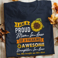 I am a Proud Mother In law Awesome T Shirt  DB233 81O34 thumb 1