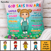 Personalized Gift For Grandkid God Says You Are Pillow 32408 thumb 1