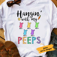 Personalized Hangin' With My Peeps Easter T Shirt FB242 67O53 thumb 1