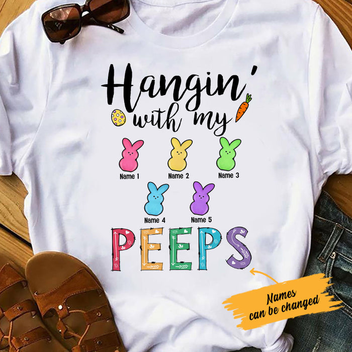 Personalized Hangin' With My Peeps Easter T Shirt FB242 67O53 1