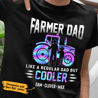 Personalized Tractor Farmer Dad Cooler T Shirt JL282 67O36 thumb 1