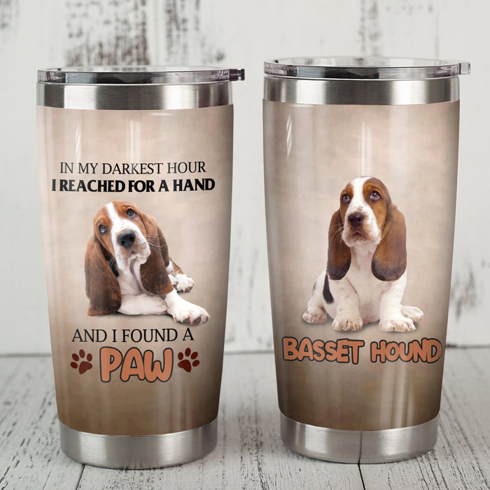Basset Hound Dog Steel Tumbler MR0702 81O49 1