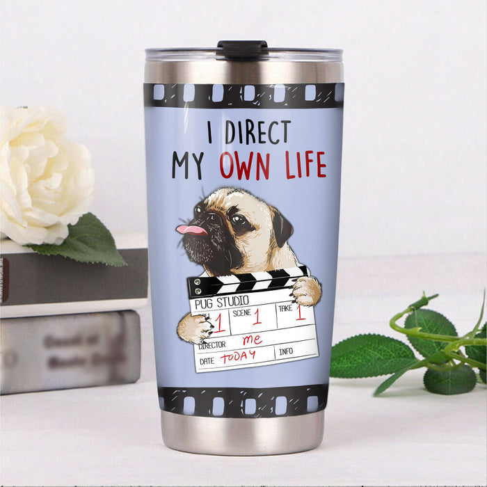 Pug Dog Steel Tumbler MR1304 68O56 1