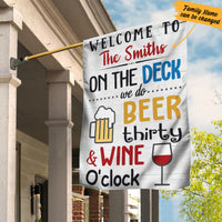 Personalized On The Deck Gardening Flag AG133 73O57 thumb 1