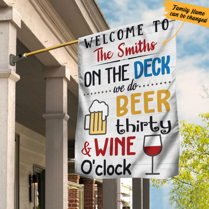 Personalized On The Deck Gardening Flag AG133 73O57 1