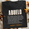 Personalized Grandpa Spanish Abuelo T Shirt MY111 87O34 1