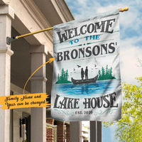 Personalized Lake Garden Flag JN301 85O60 thumb 1