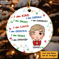 Personalized Gift For Grandson I Am Kind Circle Ornament 30131 thumb 1