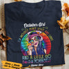 Personalized Hippie Girl Peace & Love T Shirt SB41 95O53 1