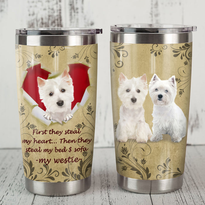 Westie Dog Steel Tumbler MR1108 69O51 1