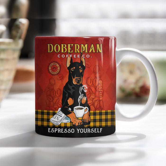 Doberman Pinscher Dog Coffee Company Mug MR1901 73O53 1