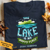 Personalized Lake Happy Place  T Shirt JN121 95O36 1