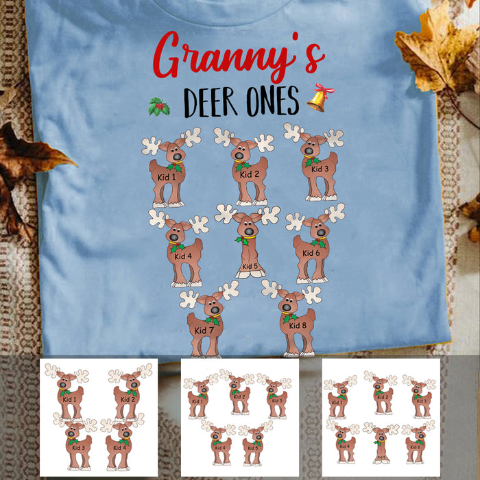 Personalized Grandma Reindeer Christmas T Shirt OB81 95O34 1
