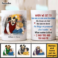 Personalized Couple Gift We Get To The End Of Our Lives Together Mug 31085 thumb 1