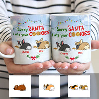 Personalized Dog Christmas Santa Cookies Mug OB123 81O57 thumb 1