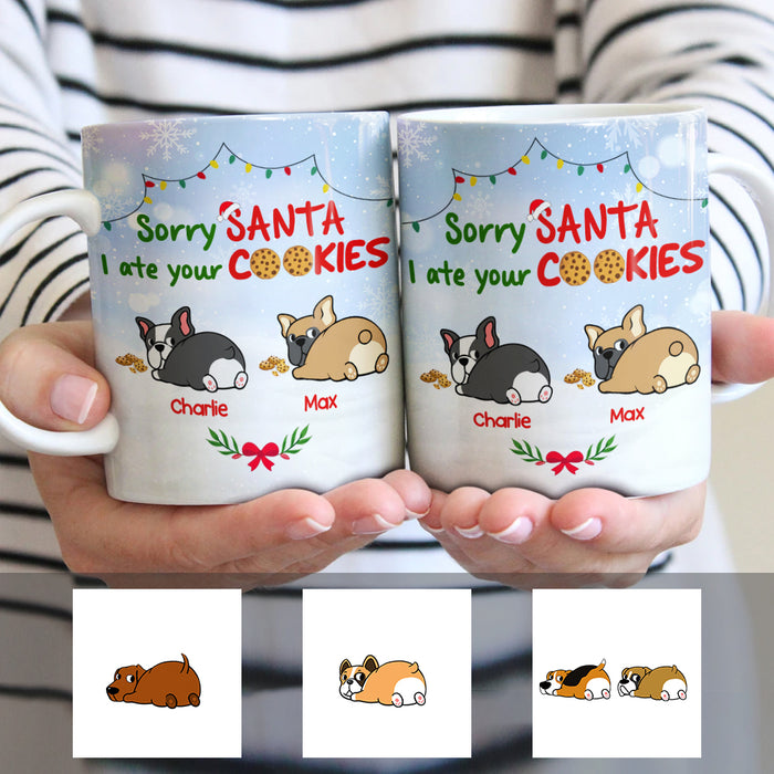 Personalized Dog Christmas Santa Cookies Mug OB123 81O57 1