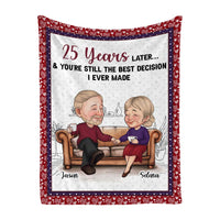 Personalized You Are The Decision Couple Blanket 30737 thumb 1