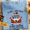 Personalized Camping Dog T Shirt OB202 85O53 1