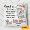 Personalized Elephant Mom Grandma French Maman Mamie Pillow AP157 95O58 (Insert Included) 1