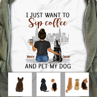Personalized Drink Coffee Pet Dog T Shirt OB311 85O53 thumb 1