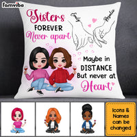 Personalized Gift For Friends Sisters Forever Promise Hands Pillow 31288 thumb 1