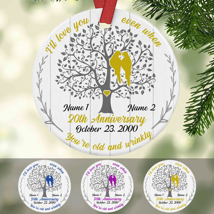 Personalized Wedding Anniversary Couple  Ornament SB282 65O34 1