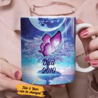 Personalized Butterfly Memorial Mom Dad Mug SB71 87O36 thumb 1